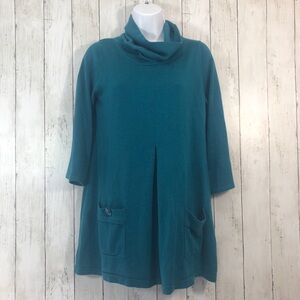 Leslie Steven Cowl Neck Tunic w/Pockets S